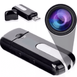 Pen Drive Espião Câmera Espiã Sensor Movimento Filme Foto Áudio Vídeo