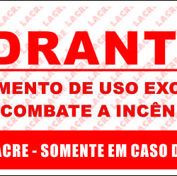 Lacre adesivo para hidrantes