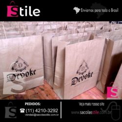 Sacolas de Papel Kraft Stile